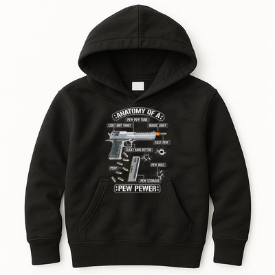 Gun Lovers Funny Amendment Meme Anatomy Of A Pew Pewer Kids Hoodie