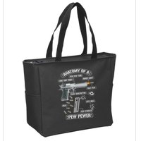 Gun Lovers Funny Amendment Meme Anatomy Of A Pew Pewer Zip Tote Bag