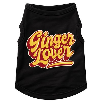 Ginger Lover Funny Redhead Retro Doggie Tank