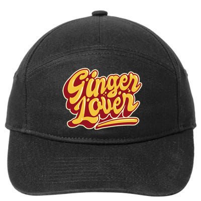 Ginger Lover Funny Redhead Retro 7-Panel Snapback Hat