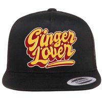 Ginger Lover Funny Redhead Retro Flat Bill Trucker Hat