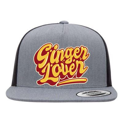 Ginger Lover Funny Redhead Retro Flat Bill Trucker Hat