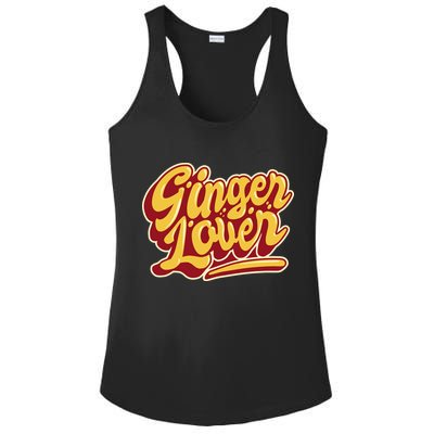 Ginger Lover Funny Redhead Retro Ladies PosiCharge Competitor Racerback Tank
