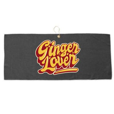 Ginger Lover Funny Redhead Retro Large Microfiber Waffle Golf Towel