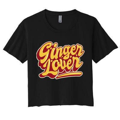 Ginger Lover Funny Redhead Retro Crop Top