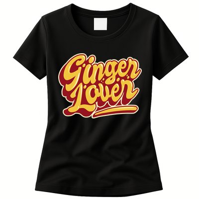 Ginger Lover Funny Redhead Retro Womens T-Shirt