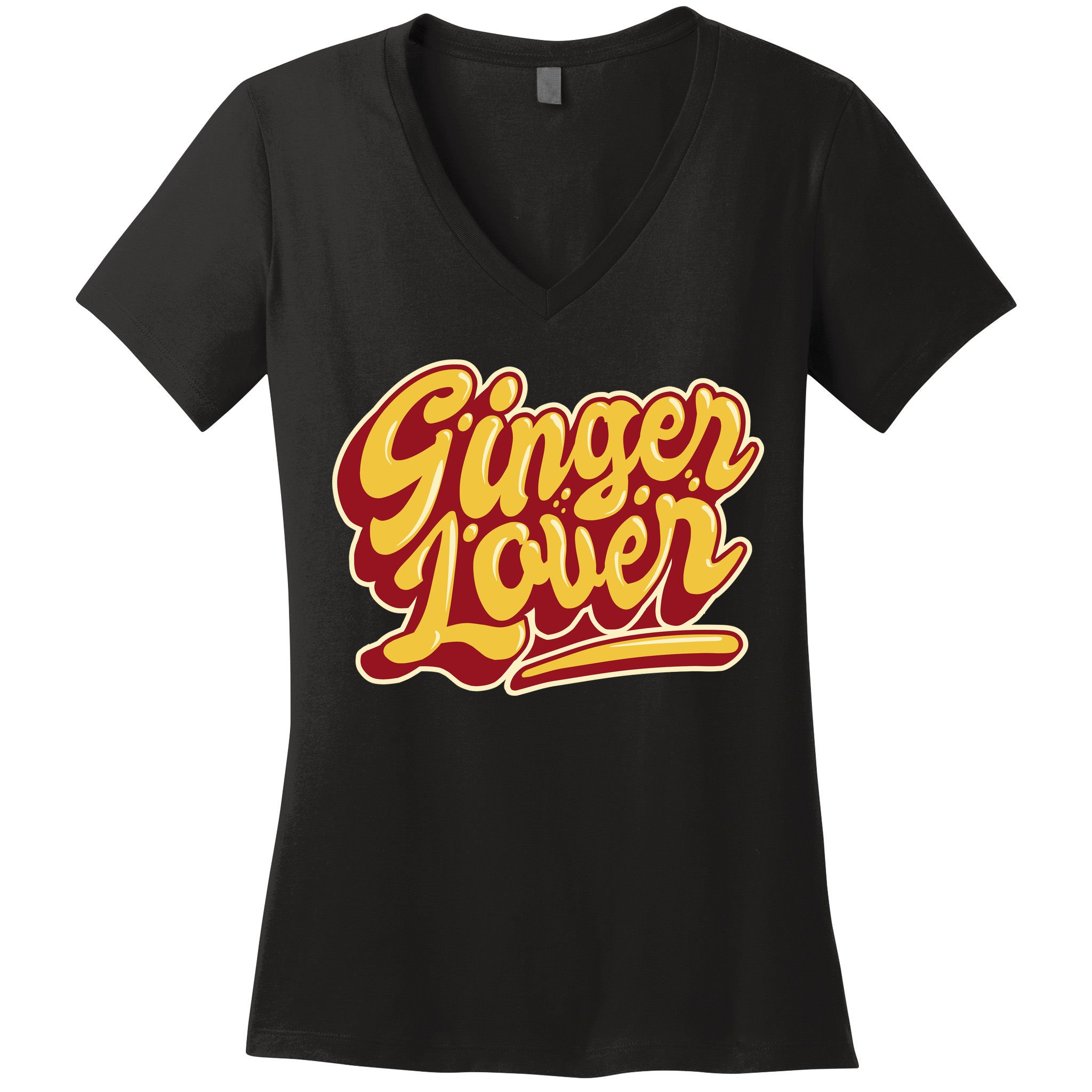 Ginger Lover Funny Redhead Retro Women's V-Neck T-Shirt