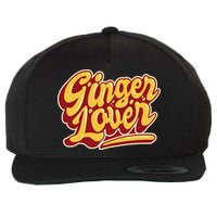 Ginger Lover Funny Redhead Retro Wool Snapback Cap