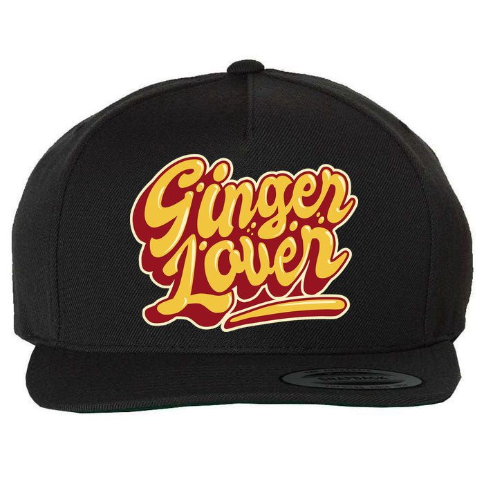 Ginger Lover Funny Redhead Retro Wool Snapback Cap