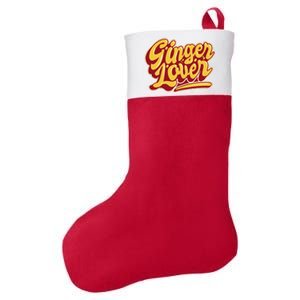 Ginger Lover Funny Redhead Retro Felt Holiday Christmas Stocking