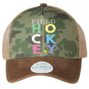 Girl Love Field Hockey Fun Birthday Gift product Legacy Tie Dye Trucker Hat