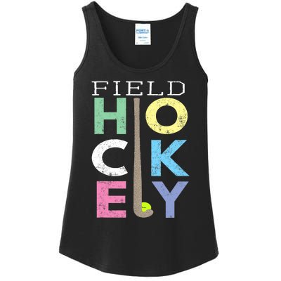 Girl Love Field Hockey Fun Birthday Gift product Ladies Essential Tank