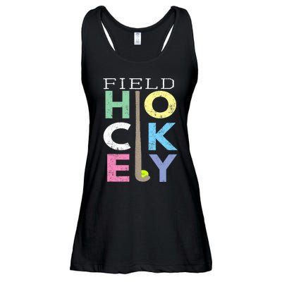 Girl Love Field Hockey Fun Birthday Gift product Ladies Essential Flowy Tank