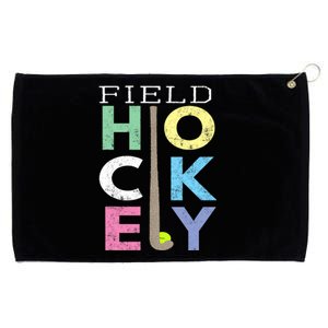 Girl Love Field Hockey Fun Birthday Gift product Grommeted Golf Towel