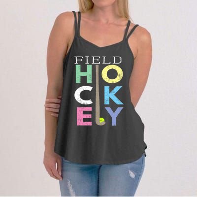 Girl Love Field Hockey Fun Birthday Gift product Women's Strappy Tank