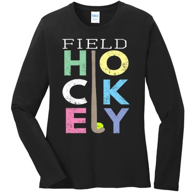 Girl Love Field Hockey Fun Birthday Gift product Ladies Long Sleeve Shirt