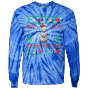 Golf Lover Funny Golf Ugly Christmas Sweaters Gift Tie-Dye Long Sleeve Shirt