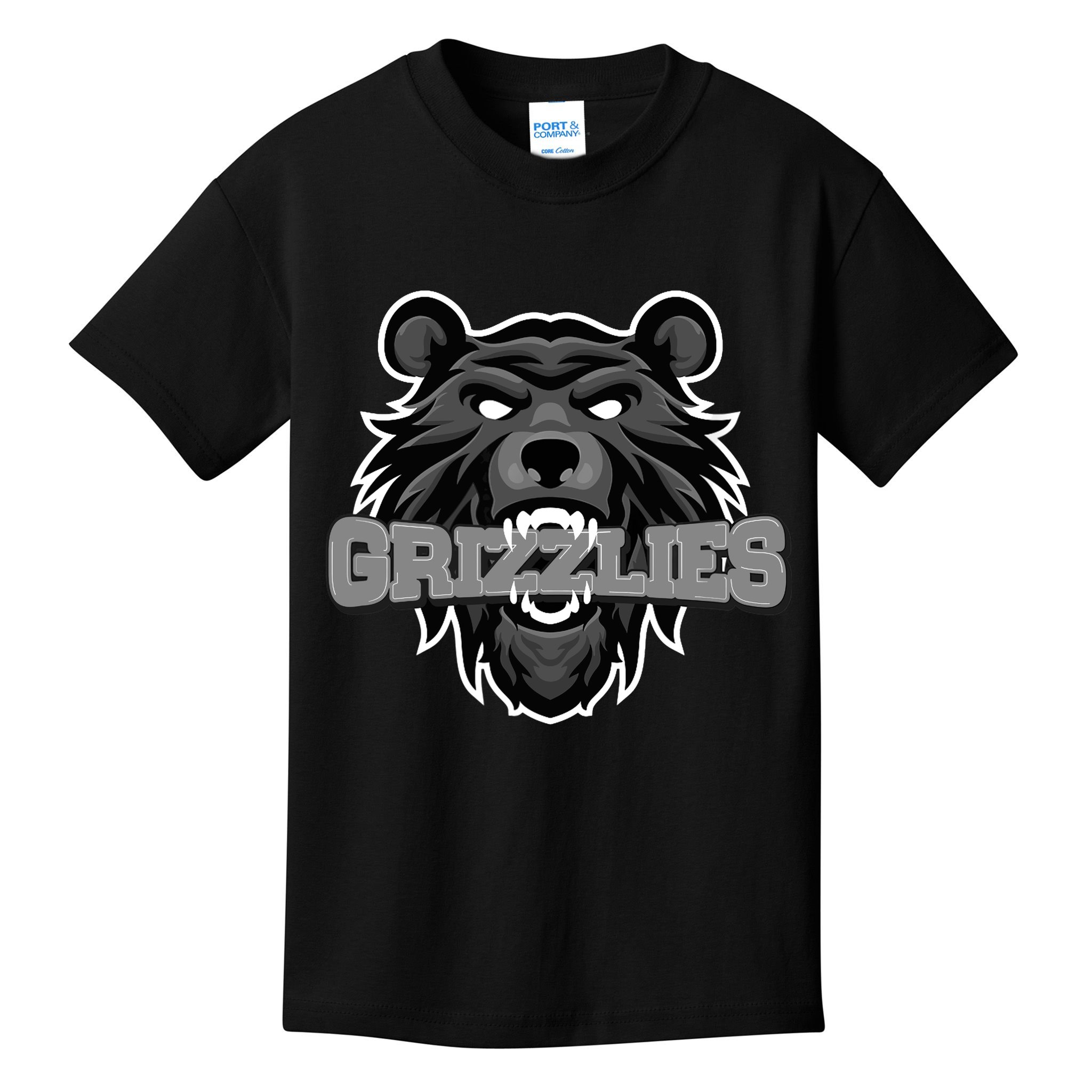 Grizzlies Lovers Fan Animal Wildlife Team Supporter Sports Kids T-Shirt