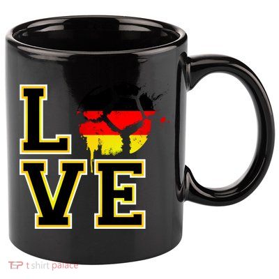 Germany Love Futbol 11oz C Handle Ceramic Mug