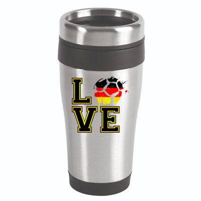 Germany Love Futbol 16oz Travel Tumbler