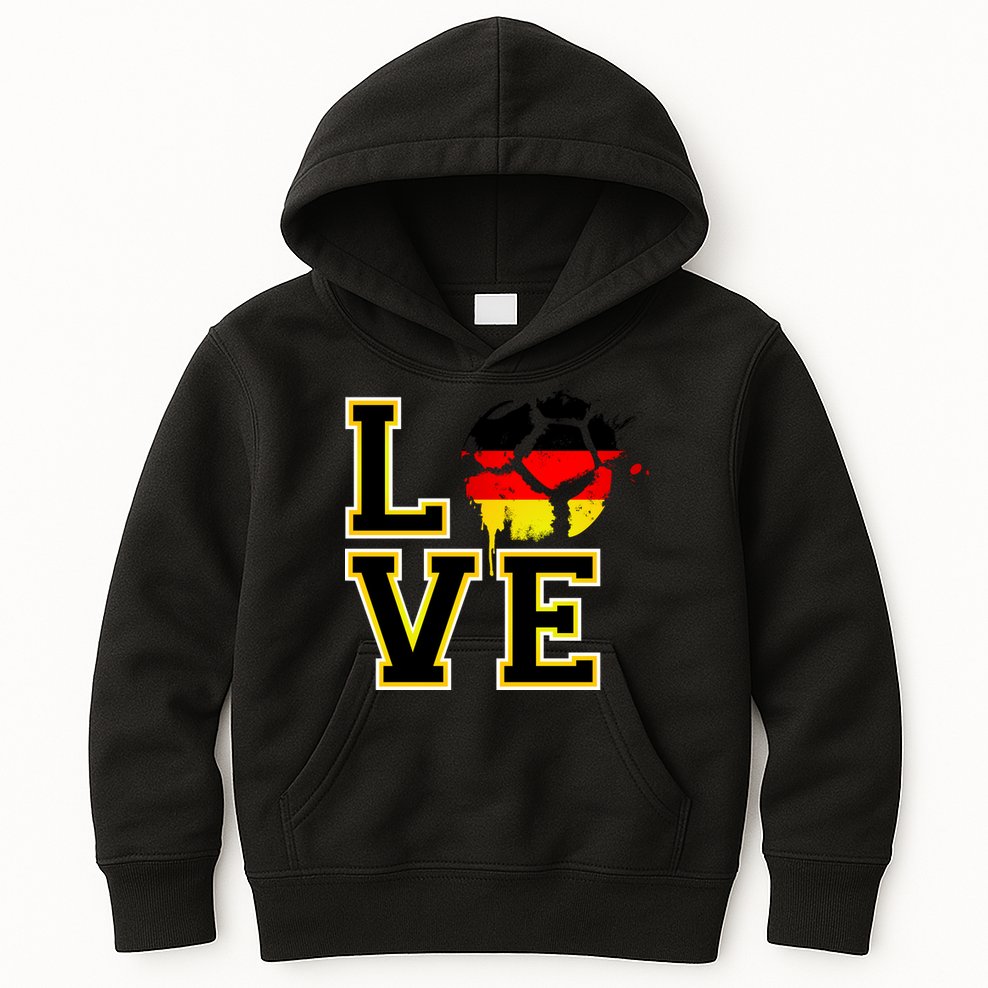 Germany Love Futbol Kids Hoodie