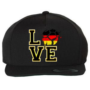 Germany Love Futbol Wool Snapback Cap