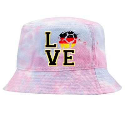 Germany Love Futbol Tie-Dyed Bucket Hat