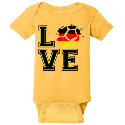 Germany Love Futbol Baby Bodysuit