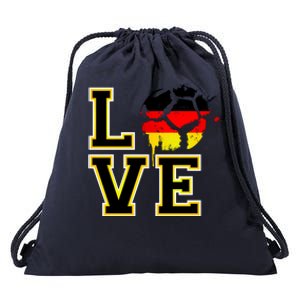 Germany Love Futbol Drawstring Bag