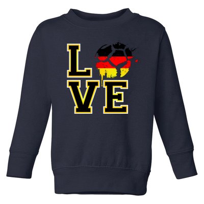 Germany Love Futbol Toddler Sweatshirt