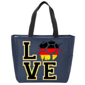 Germany Love Futbol Zip Tote Bag