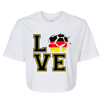 Germany Love Futbol Bella+Canvas Jersey Crop Tee