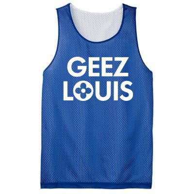 Geez Louis Funny Mom Mesh Reversible Basketball Jersey Tank