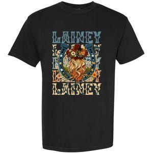 Girl Lainey First Name Personalized Western Cowgirl Garment-Dyed Heavyweight T-Shirt