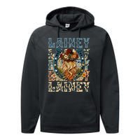 Girl Lainey First Name Personalized Western Cowgirl Performance Fleece Hoodie