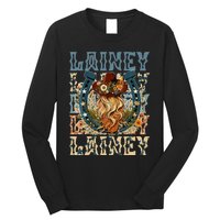 Girl Lainey First Name Personalized Western Cowgirl Long Sleeve Shirt