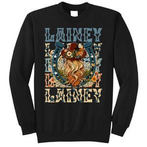 Girl Lainey First Name Personalized Western Cowgirl Sweatshirt