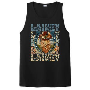 Girl Lainey First Name Personalized Western Cowgirl PosiCharge Competitor Tank