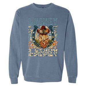 Girl Lainey First Name Personalized Western Cowgirl Garment-Dyed Sweatshirt