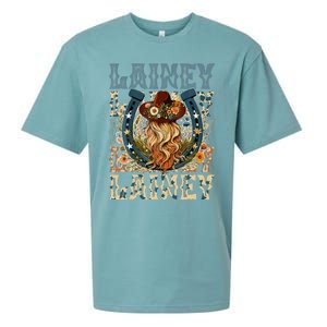 Girl Lainey First Name Personalized Western Cowgirl Sueded Cloud Jersey T-Shirt