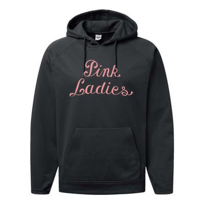 Grease Ladies Font Performance Fleece Hoodie