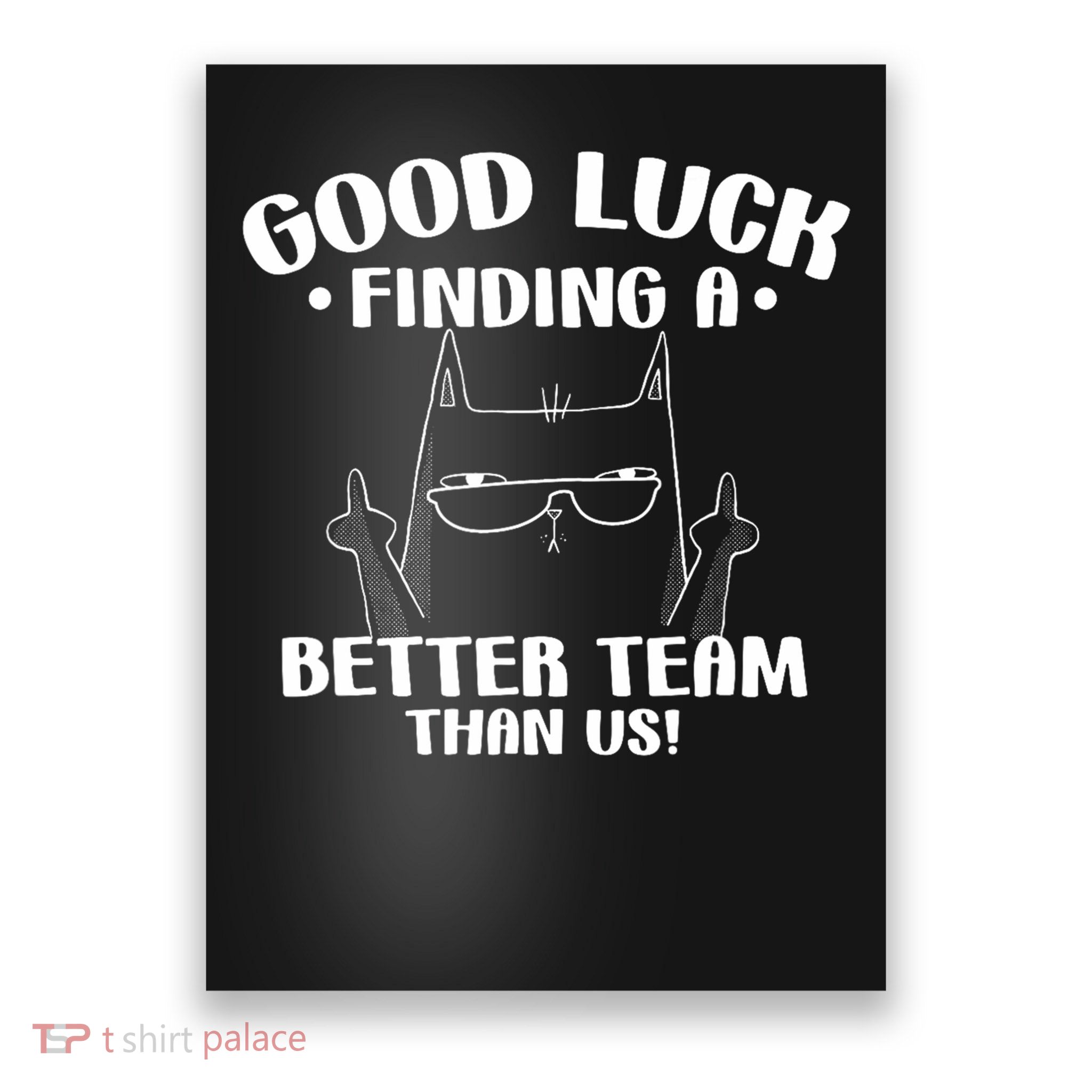 Good Luck Finding Better Team Than Us Farewell Office Humor Poster