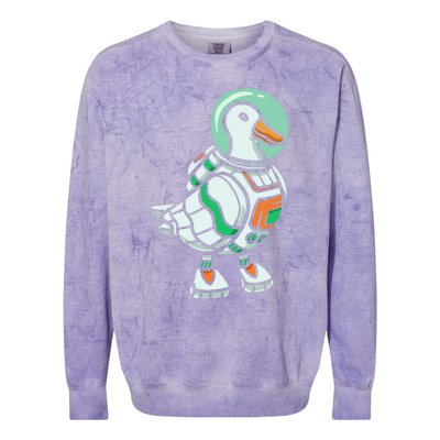 Goose Lover Future Astronaut Space Aerospace Colorblast Crewneck Sweatshirt