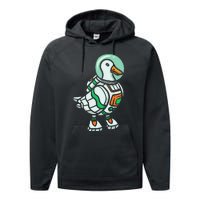 Goose Lover Future Astronaut Space Aerospace Performance Fleece Hoodie