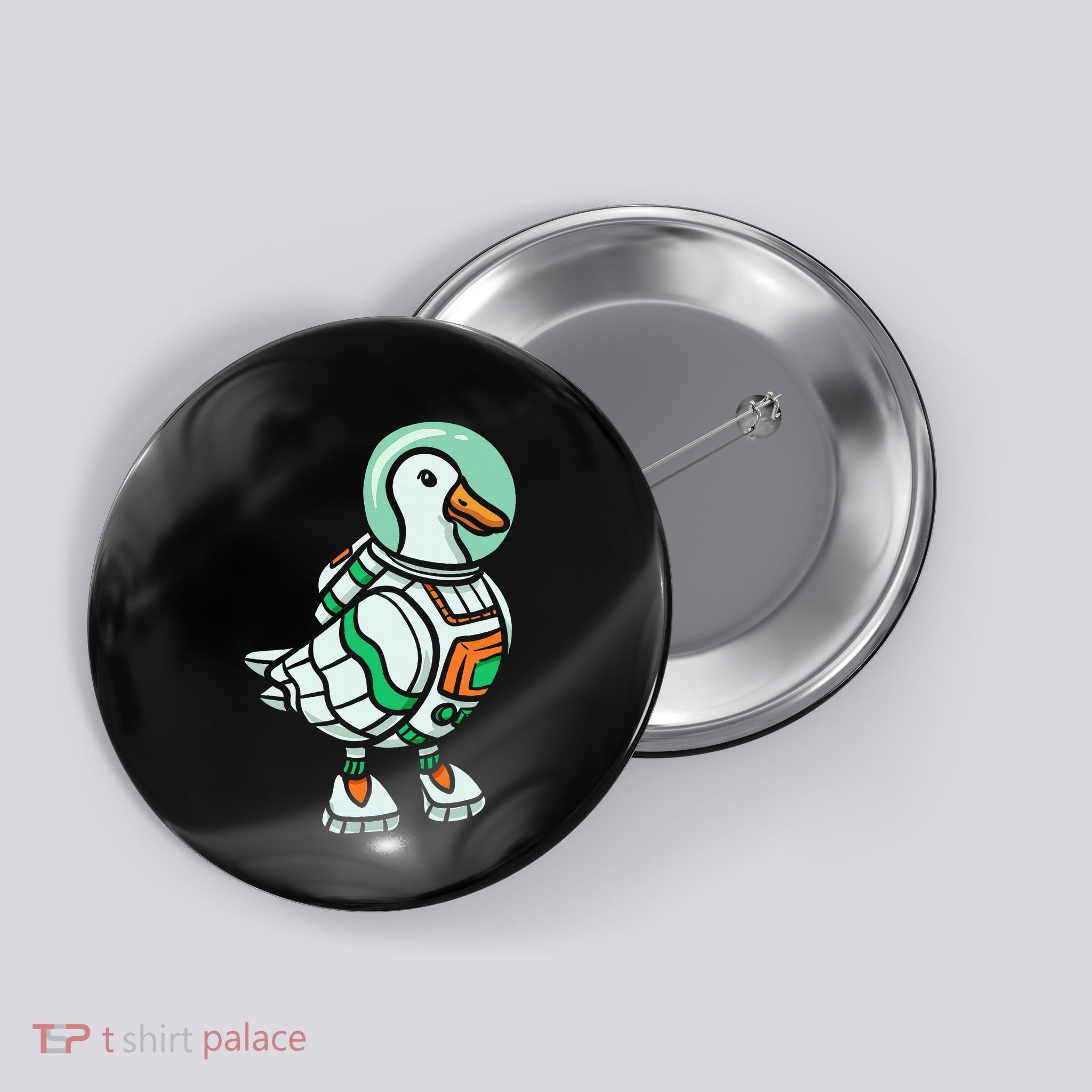Goose Lover Future Astronaut Space Aerospace Button