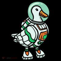 Goose Lover Future Astronaut Space Aerospace Button