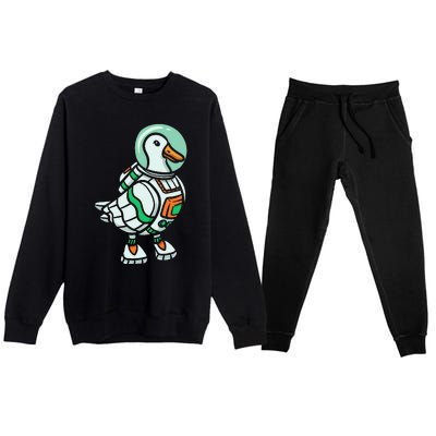 Goose Lover Future Astronaut Space Aerospace Premium Crewneck Sweatsuit Set