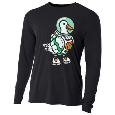 Goose Lover Future Astronaut Space Aerospace Cooling Performance Long Sleeve Crew