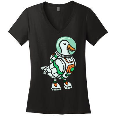 Goose Lover Future Astronaut Space Aerospace Women's V-Neck T-Shirt