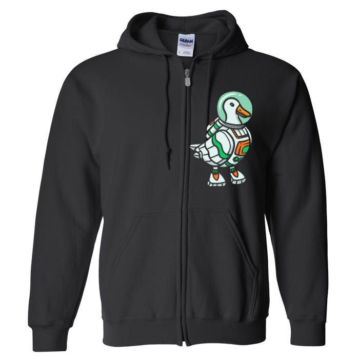 Goose Lover Future Astronaut Space Aerospace Full Zip Hoodie